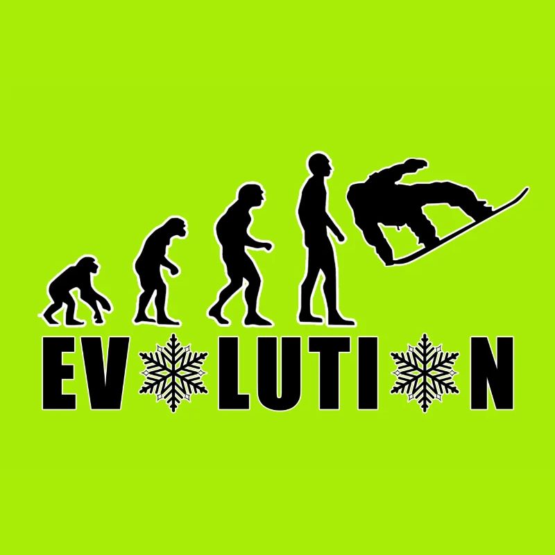 EVOLUTION SNOWBOARD Schnee Winter Geschenk