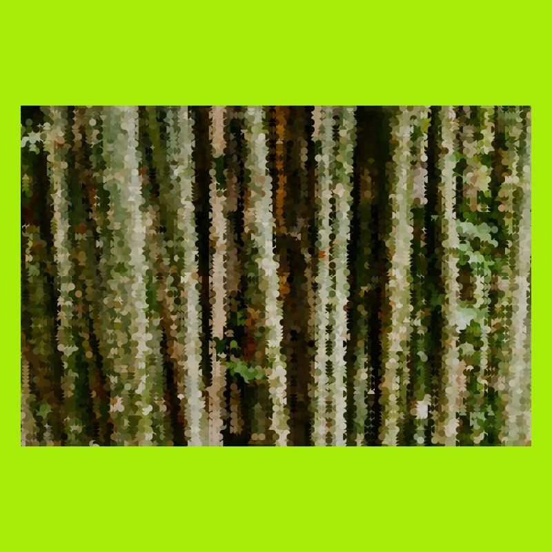 Birch Forest Pixel Stripes