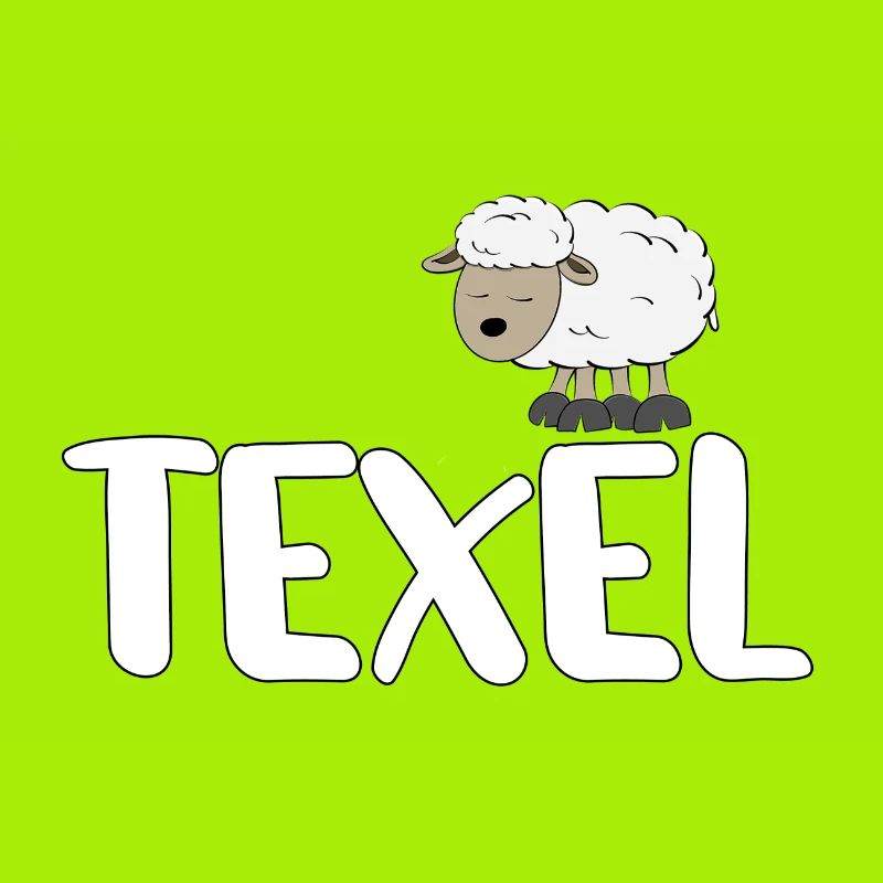 Sheep Texel (colourful version)