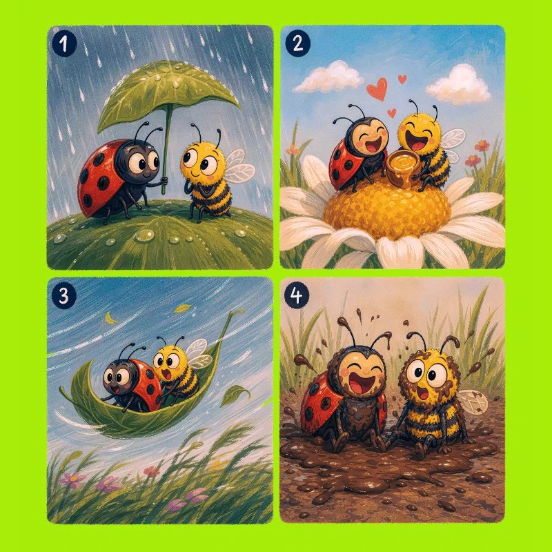 Ladybug und Bee: Eine schöne Freundschaft
