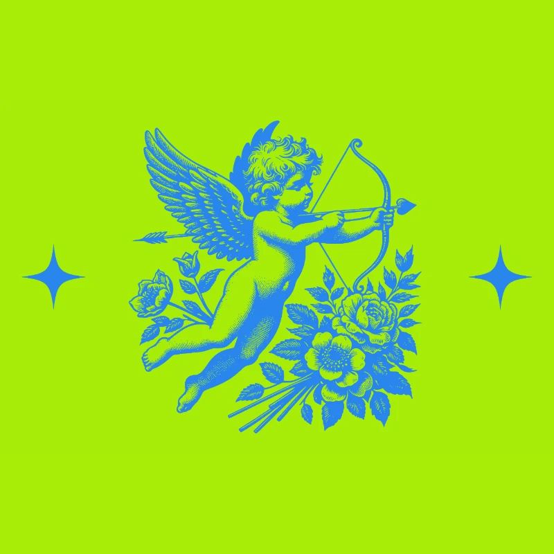 Blaue Blume Amor