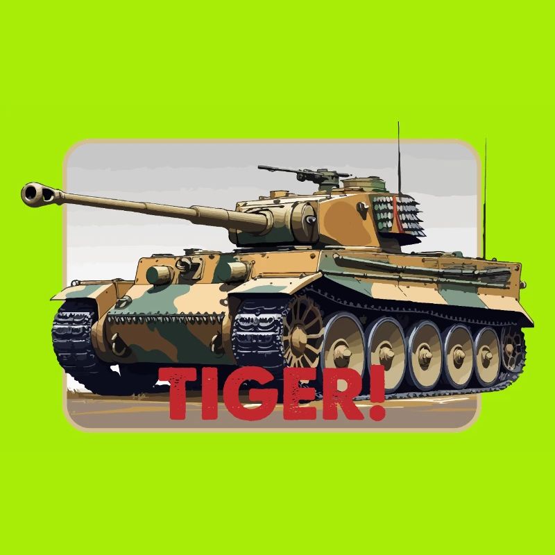 Tiger Panzer Illustration