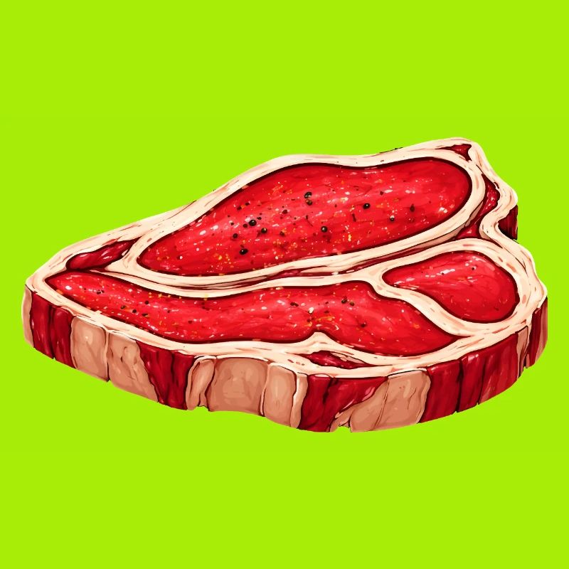 Saftiges Steak Illustration
