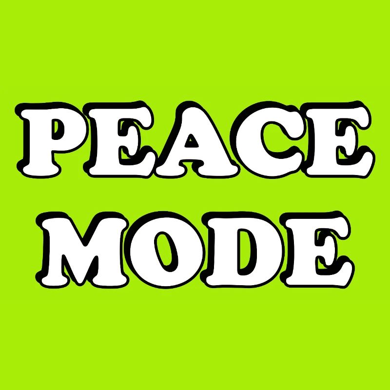 Peace Mode Bold Typography Tee