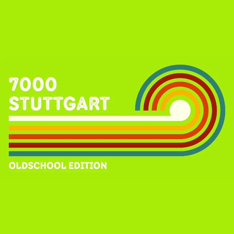 Stuttgart Retro Chemise 7000 Code postal 80s
