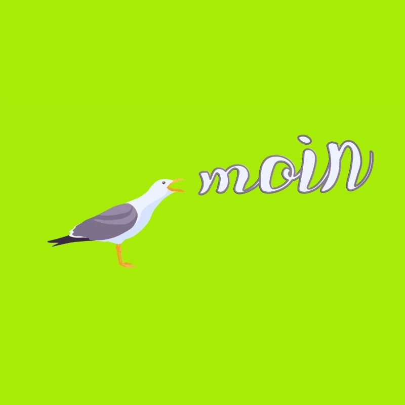 Norddeutsch Möwe Moin Design