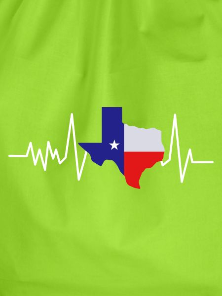 Texas Herzschlag Flagge