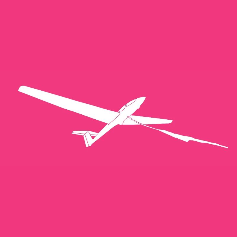 Glider Winch Launch Gliding Pilot Logo