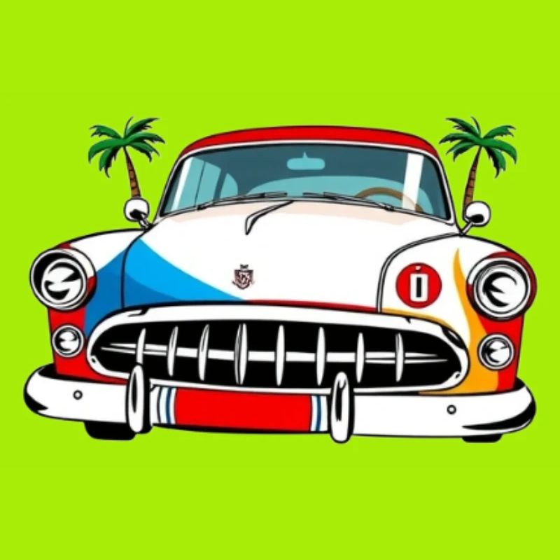 Palm Drive Oldtimer-Collage