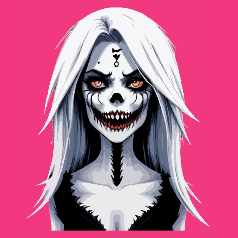 Skeleton Face Banshee Halloween
