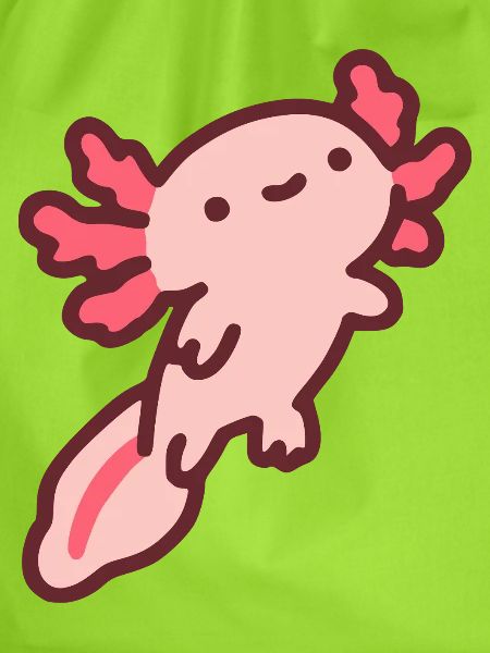 Niedlicher pinker Axolotl
