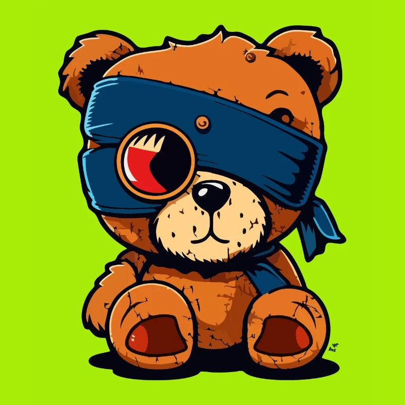 Cache-œil mignon ours