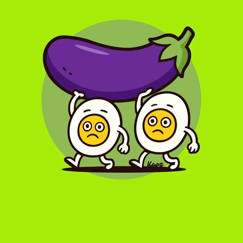 Hard-working eggs bear large eggplant