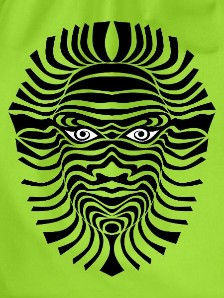 psy-chic psychedlic sixties good voodoo mask