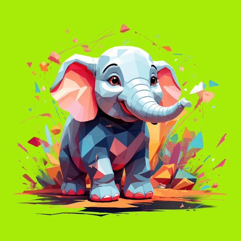 Explosion de couleur d’éléphant