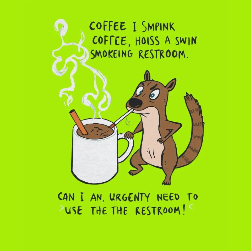 Kaffee Notfall Beutier Eichhörnchen Kippe 