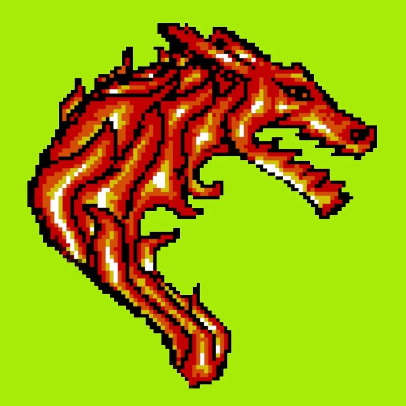Pixel Drache