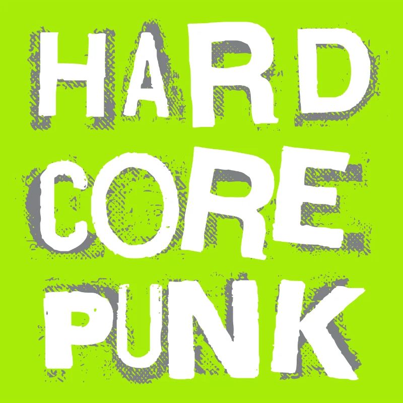 Hardcore Punk Schablone Text