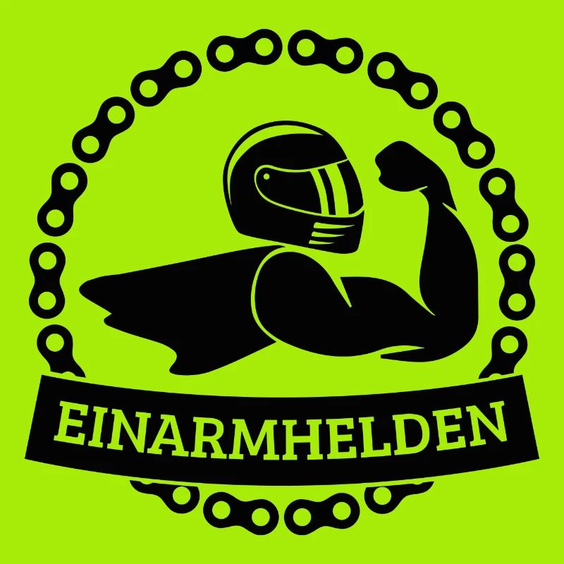 Einarmhelden 1-farbig (schwarz)