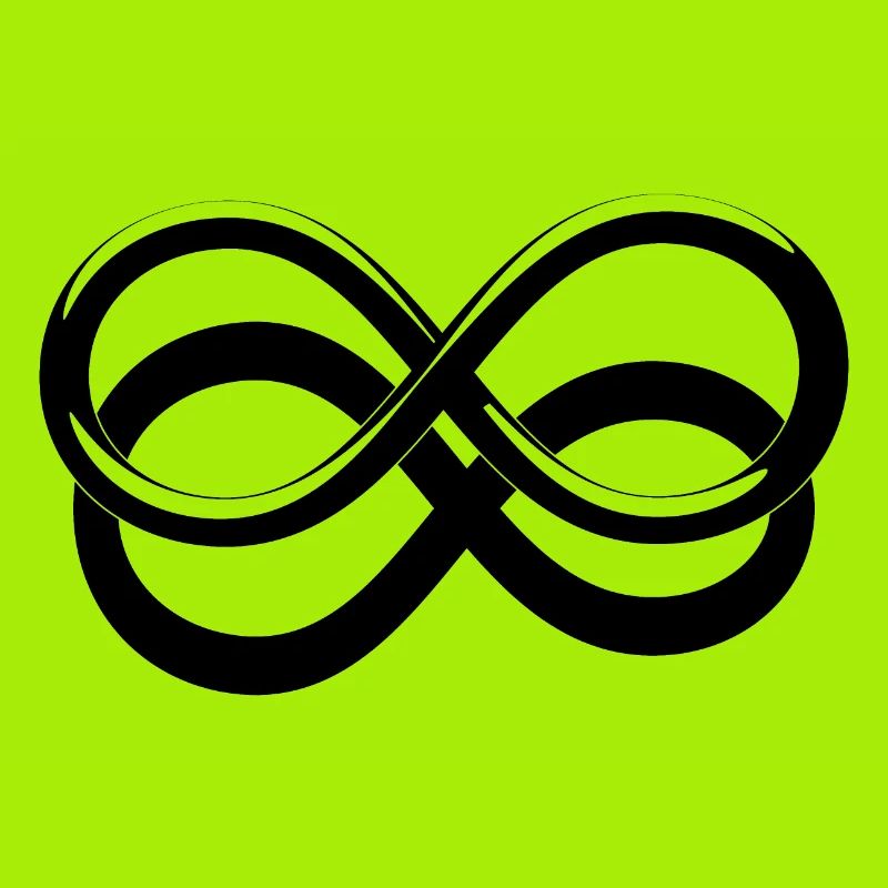 Infinite icon with drop shadow