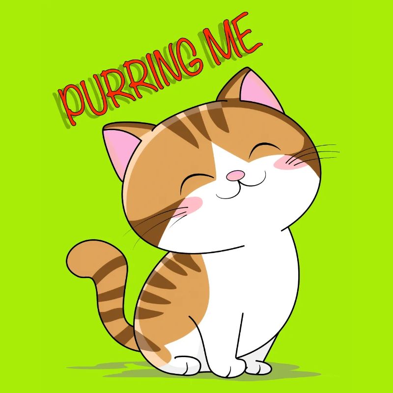 Purring me cat