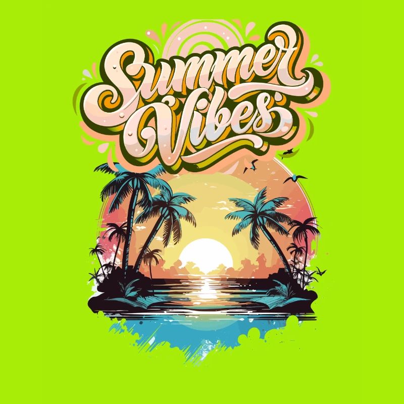 Summer Mood Palm Trees Sunset