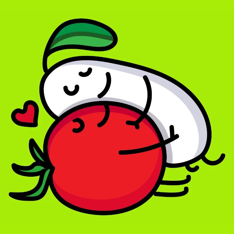 Paire tomate et mozzarella