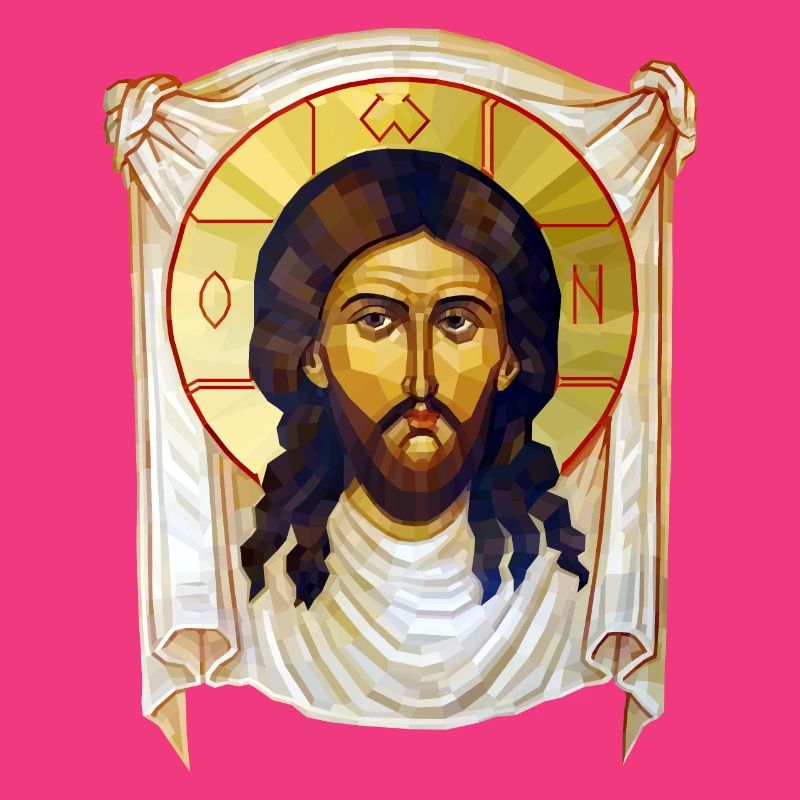 Low-Poly-Jesus-Ikone