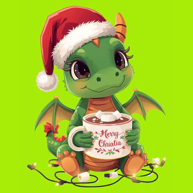 Warm Christmas Dragon