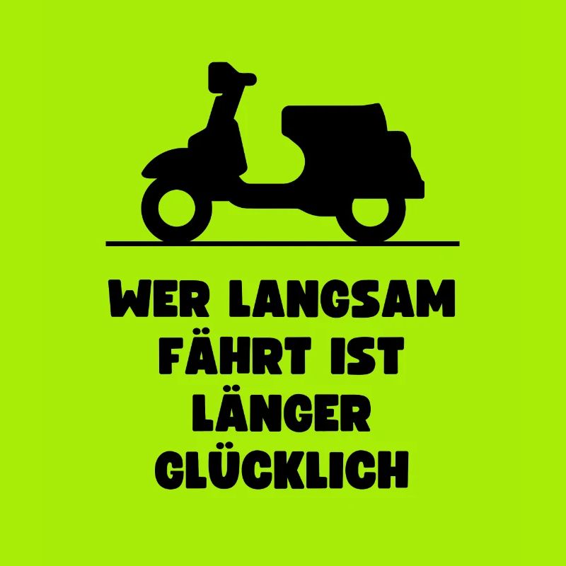 Passionierter Rollerfahrer oder Mofafahrer