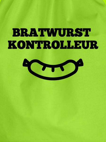Bratwurst Kontrolleur mit Bratwurst Grafik