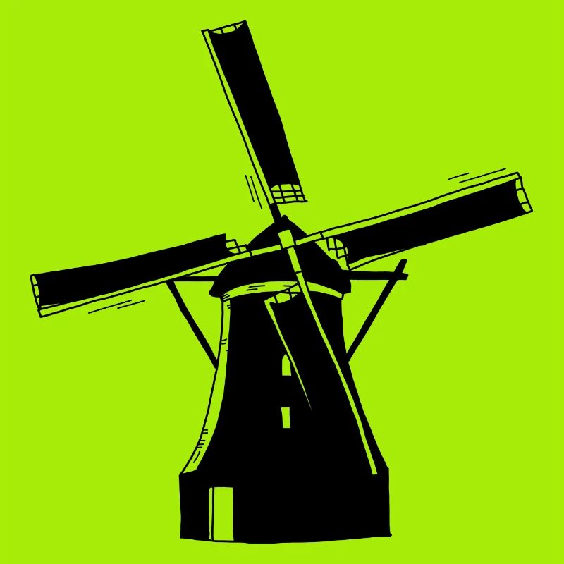 Windmühle schwarz