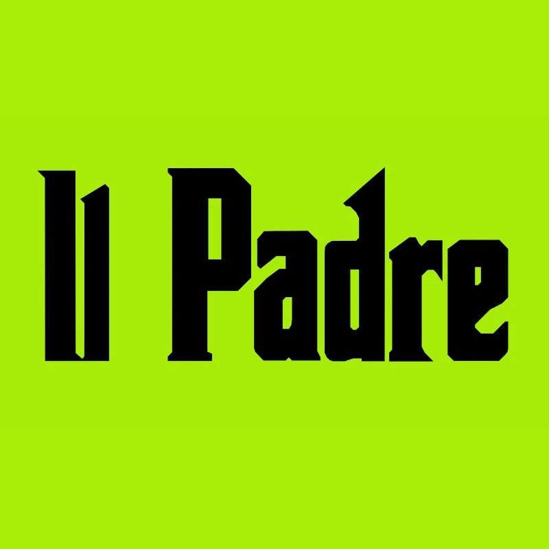 Il Padre, schwarz, Text