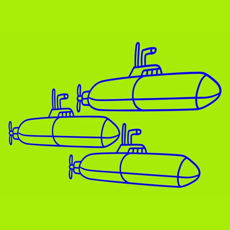 3 Submarines Fleet Three Squadrons Group Team Crew