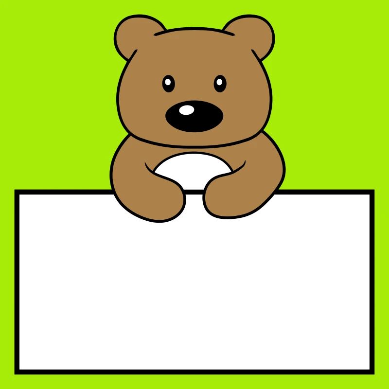 name shield frame text write teddy grizzly ba