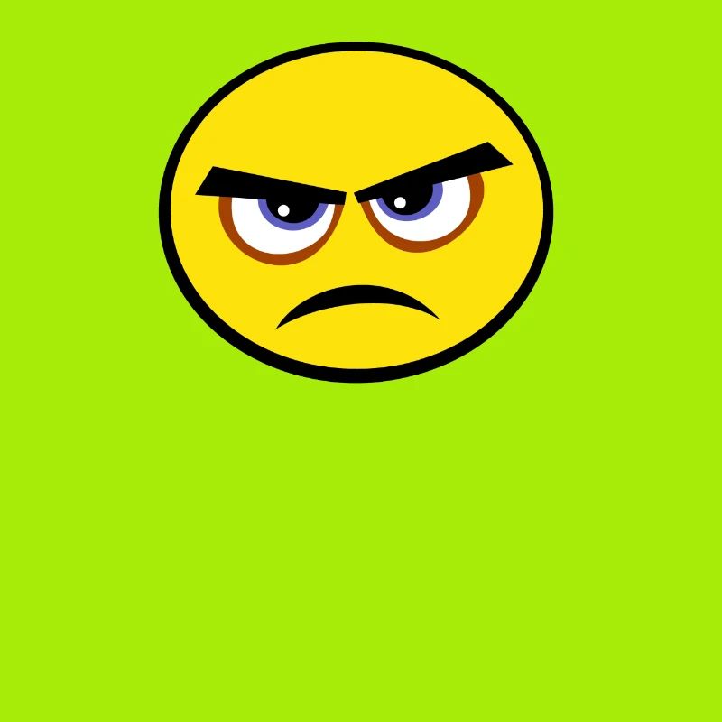 grumpy face