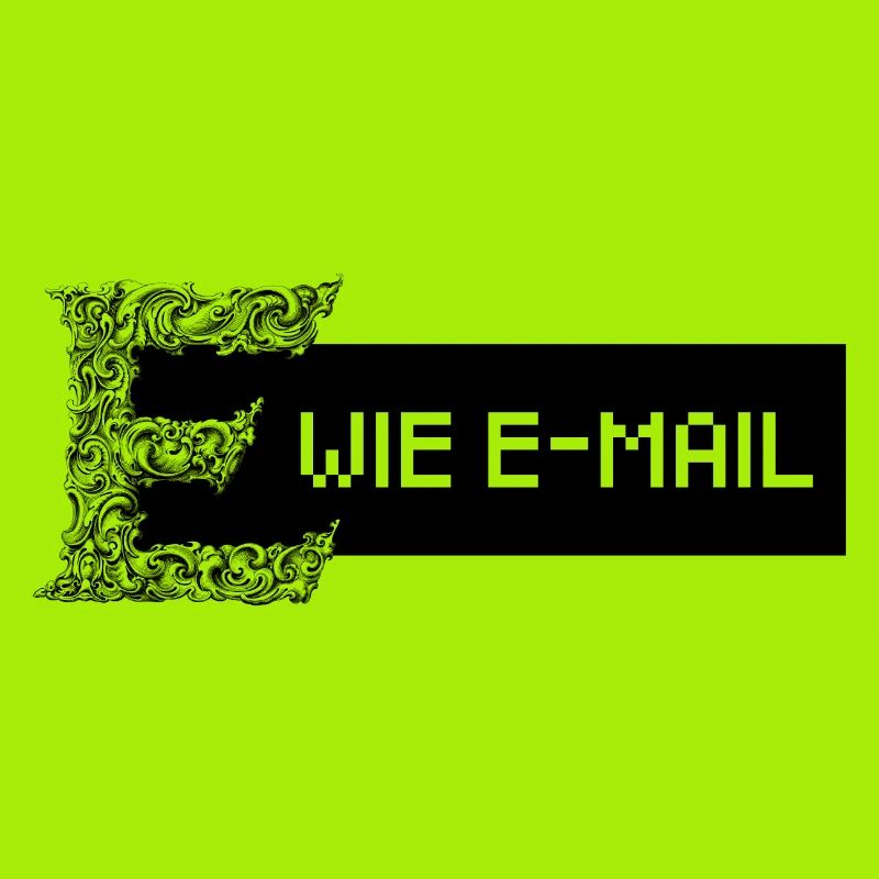 E wie E-Mail (schwarz)