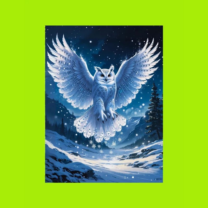 Schnee-Eule