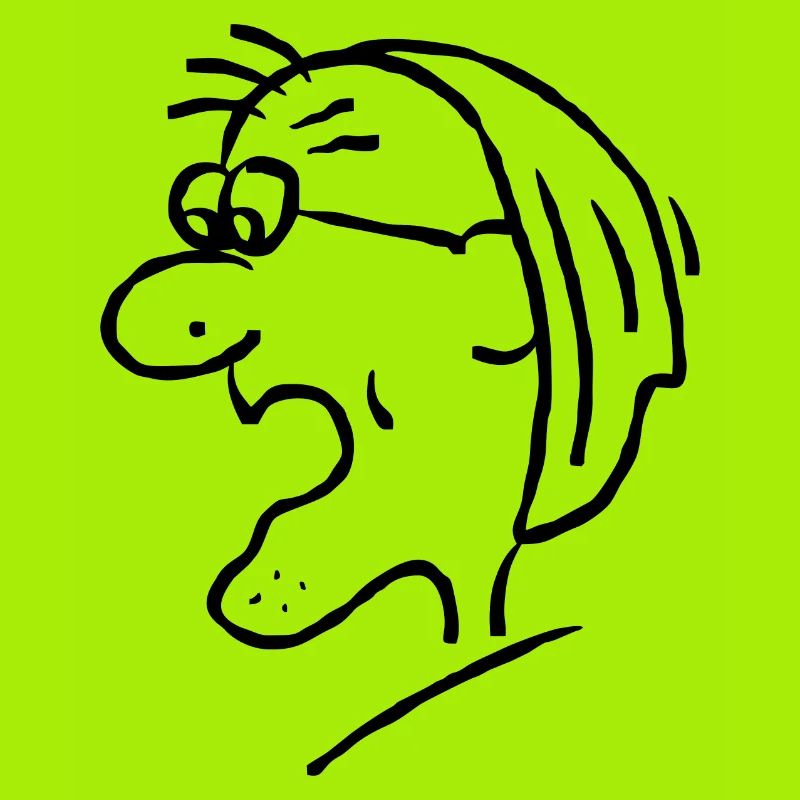 Comic Comicfigur Mann mit Mütze