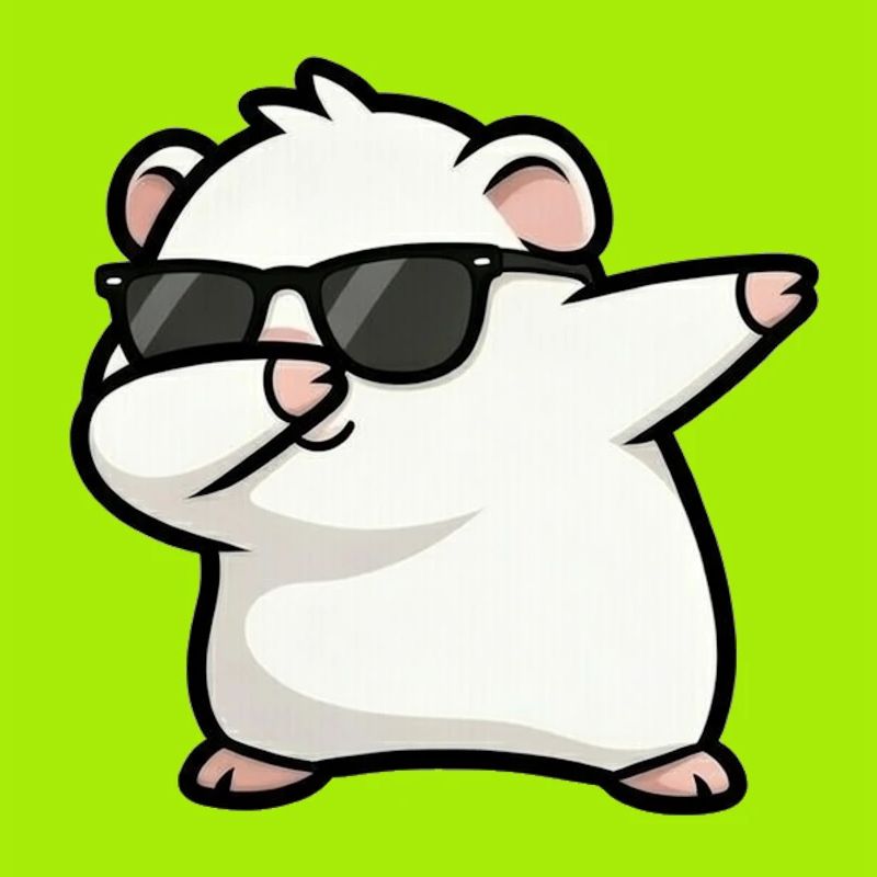Dabbing guinea pig white