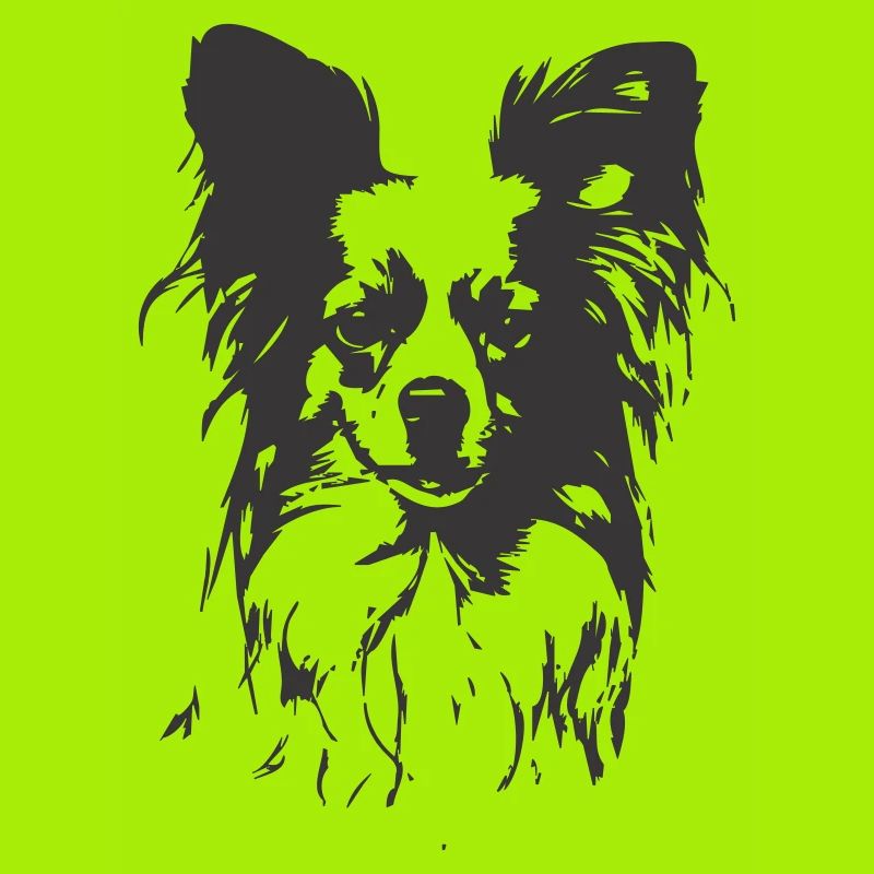 Papillion Hund Vector