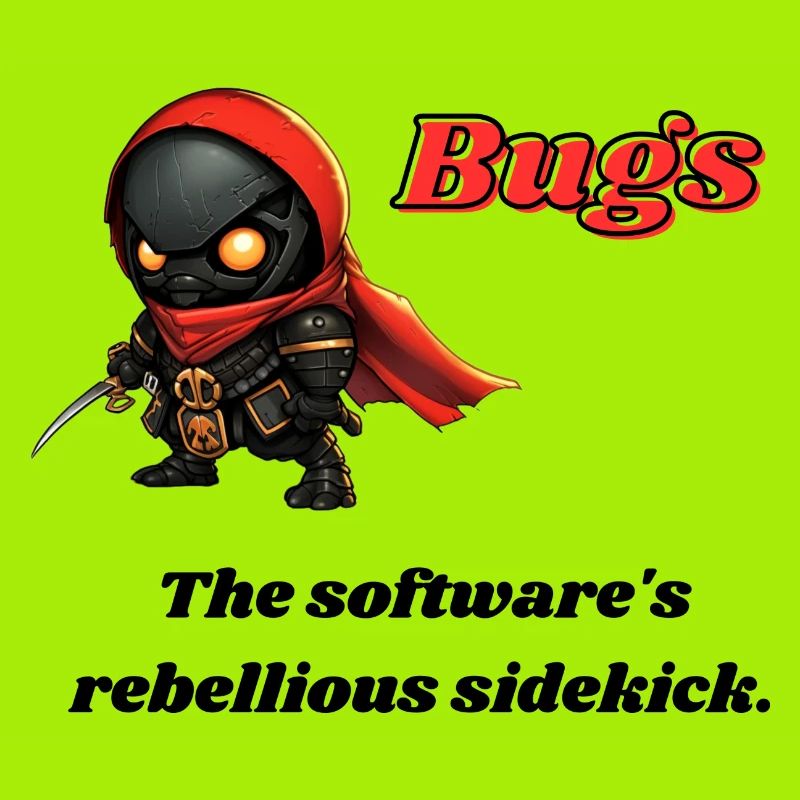 Bugs - The software's rebellious sidekick.