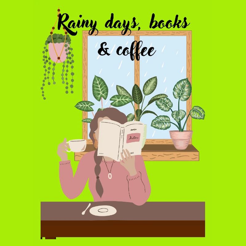 Cuddle days reading with coffee