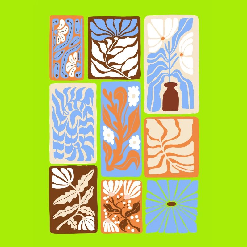 Abstract Botanical Patterns