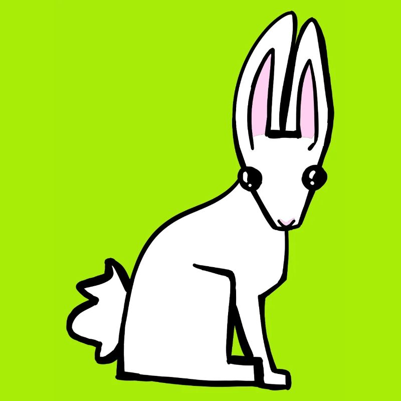 white bunny