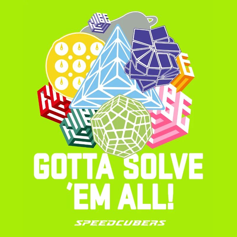 Ich muss sie alle lösen. Cubing-Cube-Cuber-Speedcubing