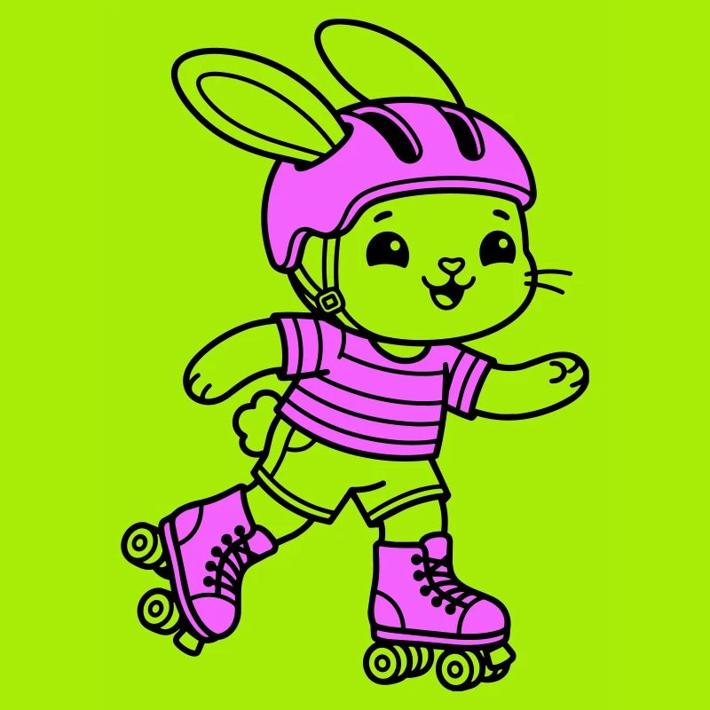 Fille patineuse à roulettes