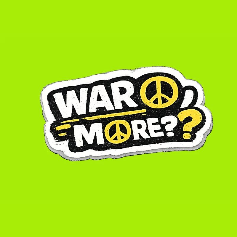 War No More – Sticker Peace & Humanity
