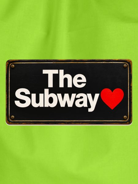 Subway Heart Retro-Schild