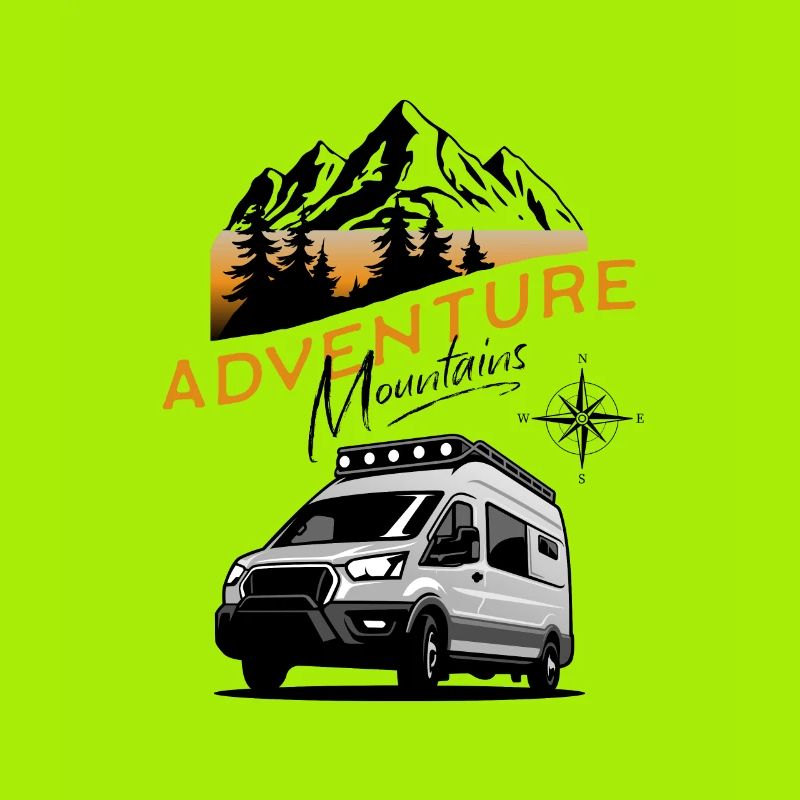 Camper Van Adventure Mountains